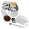 Last Confection 13pc Stainless Steel Measuring Spoon & Cup Set - Kitchen Measurements for Dry Spices and Liquid Cooking & Baking Ingredients